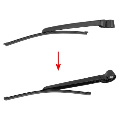 X-Autohaux Plastic Metal Rubber Arm Set 320mm 13 Inch Fit for Audi Q5 2008-2017 Windshield Wipers 13" Black