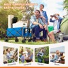 Anybear Folding Wagon Cart Large Grocery Use Blue 200lbs Garden Cart - 2 of 4