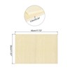 Unique Bargains Unfinished Smooth Surfaces Grain Laser Cutting Basswood Sheet 3 Pcs - 2 of 3