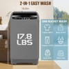 HOMDOX 17.8Lbs Portable Washing Machine, 2.4Cu.ft Full-Automatic Washer and Dryer Combo with LED Display, 10 Programs 8 Water Levels for Apt Dorm RV - 2 of 4