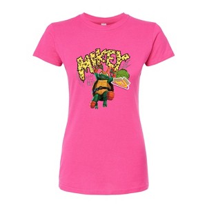 Women's - Teenage Mutant Ninja Turtles - Michelangelo AKA Mikey Fitted Graphic T-Shirt - 1 of 3
