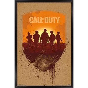 Trends International Call of Duty: WWII - Shield Framed Wall Poster Prints - 1 of 4