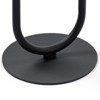 Okak Outdoor Side Table Lantern-shaped Patio Accent Indoor End Plant Metal Coffee Drink Cocktail Table for Yard Garden Living Room Corners, Black - 3 of 4
