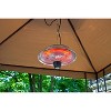 Hanging 1500 Watts Infrared Electric Outdoor Heater with Two Settings - Silver - EnerG+ - 2 of 4