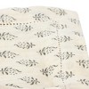 Storied Home Cotton Napkins with Printed Floral Pattern, Charcoal & Cream Color, Set of 4 - 3 of 4