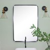 TEHOME Arthers Rectangular Stainless Steel Framed Pivoting Wall Mounted Bathroom Vanity Mirror - 2 of 4