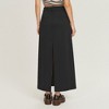 Anna-Kaci Women's High Waist Maxi Skirt with Belt Loops, Clean Front Seams, Structured Waistband - 4 of 4