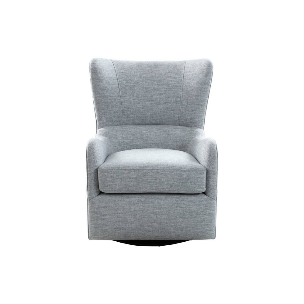 Aria Swivel Glider Chair Light Blue