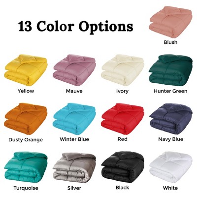 Twin Black Reversible Down Alternative Comforter