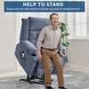 Wide Power Lift Recliner Chair with Massage and Heat for Elderly, Electric Lift for Standing Oversize Single Sofa - 4 of 4