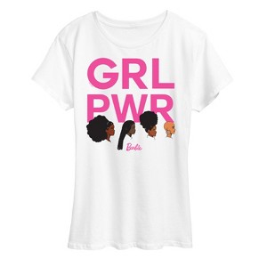 Women's - Barbie - Grl Pwr Grid -Adult Women's Short Sleeve Graphic T-Shirt Short Sleeve Graphic T-Shirt - 1 of 4