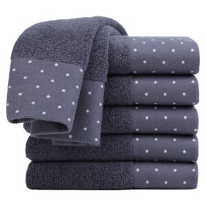 PiccoCasa Soft 100% Combed Cotton Luxury Highly Absorbent Bath Hand Towel - 1 of 4