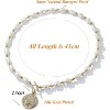 Y2K Baroque Pearl Choker | 18K Gold Plated Coin Charm Vintage Unisex Gift - 3 of 4
