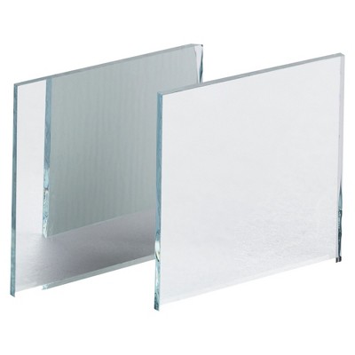 1-Inch Square Silver Glass Mirror Tiles, 120 Pack