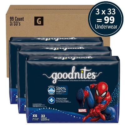 GoodNites Briefs Econ+ Pack Disposable Training Pants - XS - Boy - 99ct