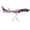 Boeing 737-800 Commercial Aircraft with Flaps Down "Freedom One" American Flag Livery 1/200 Diecast Model Airplane by GeminiJets - image 2 of 4