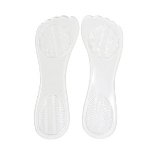 Unique Bargains 1 Pair Transparent Gel High Heel Liner Pad Foot Shoes Protect Insole for Women - 1 of 3