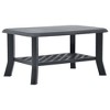 vidaXL Coffee Table Anthracite Plastic 35.4 x 23.6 x 18.1 in Durable - 2 of 4