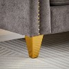 NicBex 61.5 Inch Chenille Pull Buckle Design Loveseat Sofa with 2 Throw Pillows for Living Room,Apartment,Bedroom - 4 of 4
