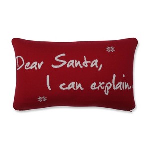 11.5"x18.5" I Can Explain Lumbar Throw Pillow - Pillow Perfect: Festive Decorative Cushion for Indoor Use - 1 of 4