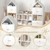 Kids Bookshelf And Toy Storage Organizer, Playful House-Shaped Children Bookcase Display Rack, For Nursery, Playroom, Living Room, Easy Assembly - 3 of 4