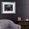 Trademark Fine Art -Michael Tompsett 'Pug Dog' Matted Framed Art - 3 of 3
