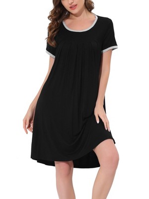 NEW BlackBow Women's Lounge Dress  Black Night dress, Ladies PJ's, Nightie,  not_nwt - Black Bow – Buttons & Beans Co.