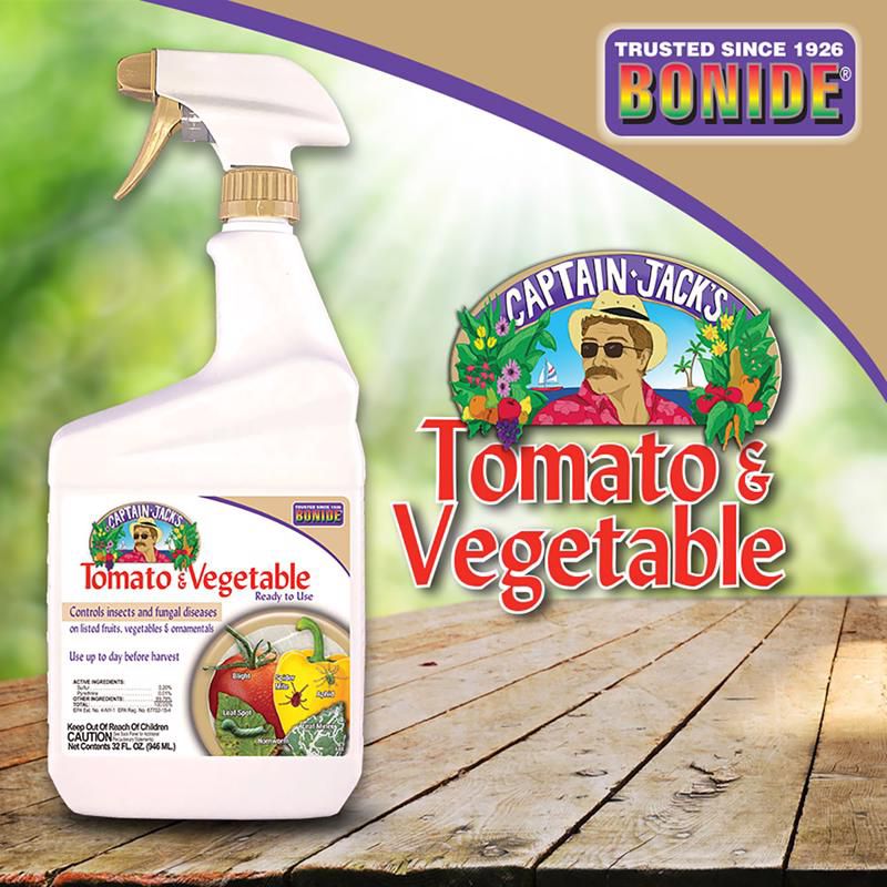 Bonide Tomato & Vegetable 3 in 1 Organic 3 in 1 Garden Insect Spray Liquid 32 oz, 3 of 7