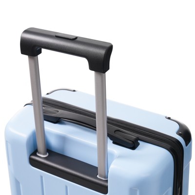 20-Inch Hardshell Carry-On Luggage, Lightweight Durable ABS Suitcase with Spinner Wheels, Built-in TSA Lock, 2 Packing Cubes, Skyblue
