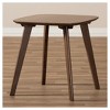 Dahlia Mid-Century Modern End Table Brown: Rubberwood Frame, Hardwood Top - Baxton Studio - 4 of 4