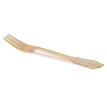 Smarty Had A Party Shiny Baroque Gold Plastic Forks (600 Forks)