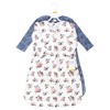 Hudson Baby Infant Girl Thermal Long Sleeve Sleeping Bag 2pk, Dusty Rose Floral - 2 of 4