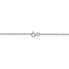 Black Bow Jewelry 1.1mm, 14K White Gold, Solid Baby Rope Chain Necklace - 4 of 4