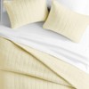 Quilted Coverlet and Shams Set Damask Square Herringbone Pattern - Becky Cameron - 2 of 4