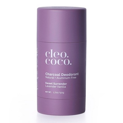 Cleo+Coco. Charcoal Deodorant - Lavender Vanilla - 1.7oz