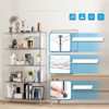 FONTOI Storage Racks, 5-Tier Shelving Unit with Adjustable Leveling Feet, Wire Stackable Storage Racks for Home Kitchen, Sliver, 35.9"*71.7"*13.78" - 4 of 4