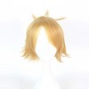 Unique Bargains Women's Wigs 12" Blonde with Wig Cap Straight Hair - 2 of 4
