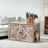 Cat Litter Box Enclosure - Hidden Furniture with Removable Divider - Indoor Cat House,  End Table - 31.5 x 20.9 x 19.7 Inches - 2 of 4