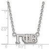 Black Bow Jewelry Sterling Silver Gamma Phi Beta Greek Life Necklace 18 Inch - 2 of 4