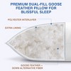FAPO Goose Down Pillows and Bed Pillows Queen Size for Sleeping,With 2 Set of Soft Cotton Cover- Pack of 2 - 2 of 4