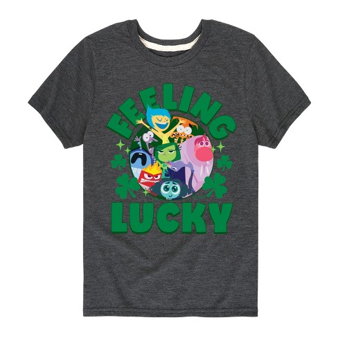 Boys' - Inside Out 2 - Inside Out Feeling Lucky Short Sleeve Graphic T-Shirt - image 1 of 4