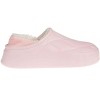 FOAMWALK Women's Platform Clogs - Quilted Fuzzy Clogs for Women, Faux Fur Lined Fall Clogs Slippers for Women - 2 of 4