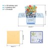 Unique Bargains 3D Pop-Out Gold Foil Birthday Card with Greeting Card and Envelope - 2 of 4