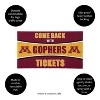Evergreen Come Back with Tickets University of Minnesota 28" x 16" Woven PVC Indoor Outdoor Doormat - 3 of 4