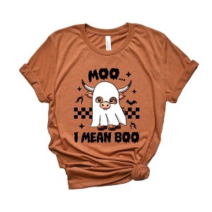 Simply Sage Market Women's I Mean Boo Cow Short Sleeve Graphic Tee - 1 of 4