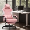 GTPLAYER Gaming Chair with Footrest, Premium Breathable Fabric, Waist Support, Linkage Armrest - 2 of 4