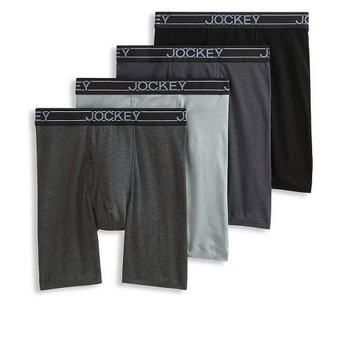 Jockey 3-Pack Active Microfibre 9-Inch Long-Leg Boxer Briefs