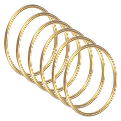 Unique Bargains Metal Electroplated Durable Multipurpose Craft Hoop 6 Pcs