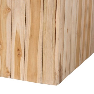 Grayson Natural Teak Wood Coffee Table with Repurposed Logs