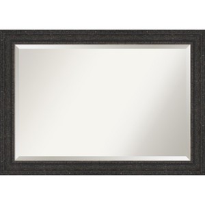 Amanti Art Attic Aged Beveled Wood Framed Bathroom Vanity Wall Mirror - 1 of 4
